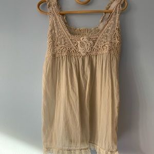 Lacy boho summer top
